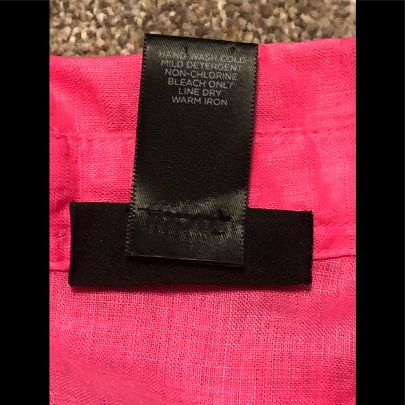 Avenue 30/32 Button Up Shirt Top🌷100% Linen Summer Classic - Picture 9 of 9